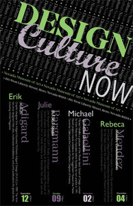Design Culture Now poster done in InDesign