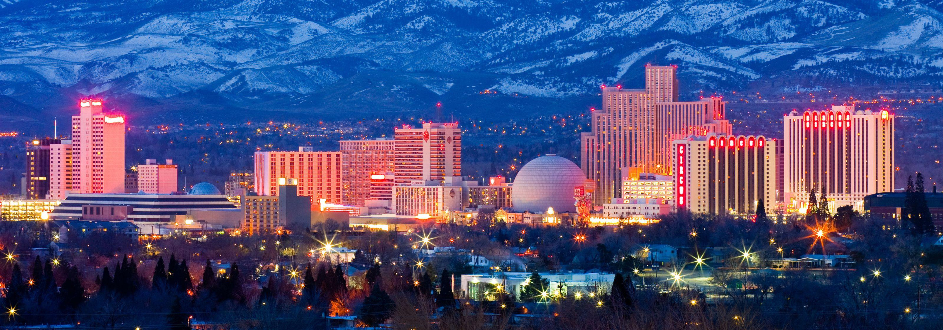 picture of Reno, Nevada at sunset