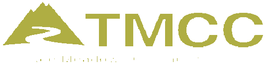 The TMCC logo is shown in the upper left corner of the homepage in ugly pea green.
