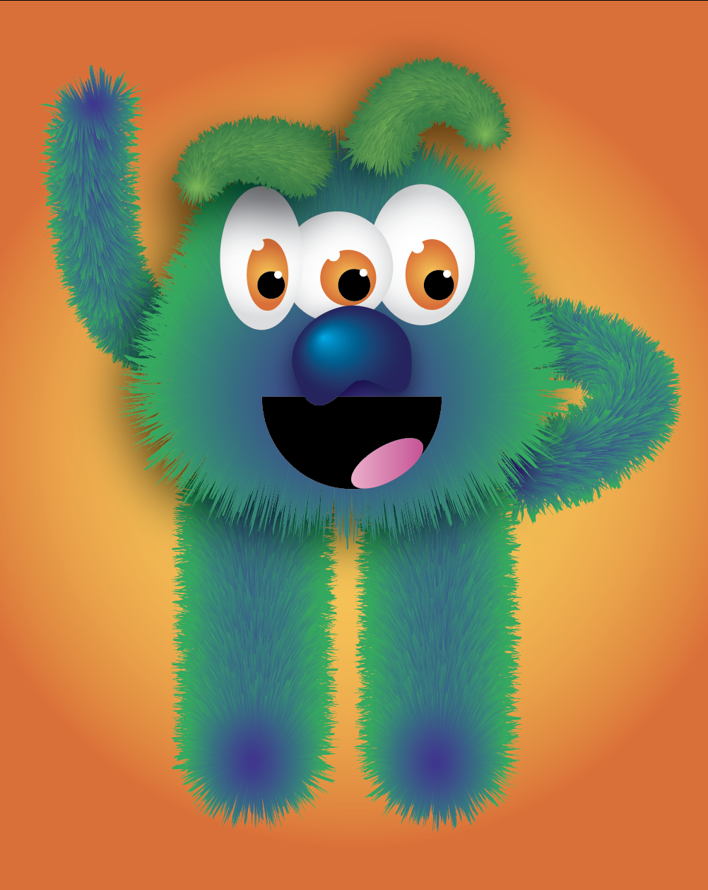 an illustrator monster