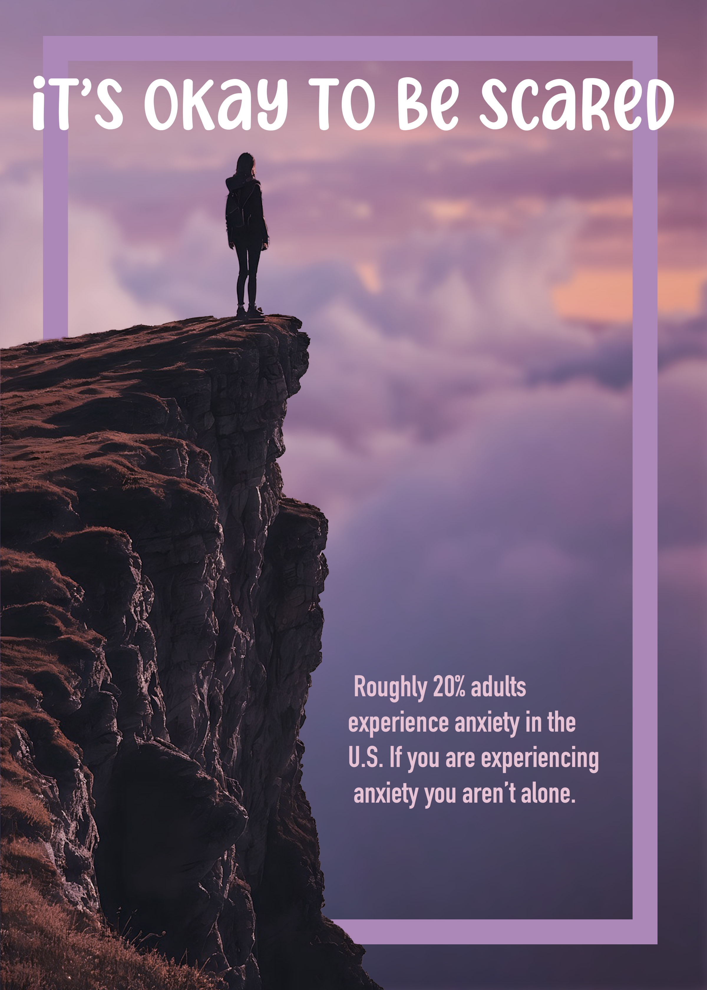 a poster design that supports people with anxiety