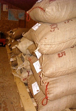 coffee in sacks